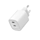 Gembird 2-port 45W USB fast charger White