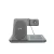 Gembird 3-in-1 foldable wireless charger stand 15W for Apple watch Black