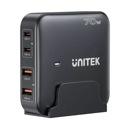 Unitek 70W Desktop GaN Charging Station Black
