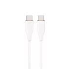 Gembird Premium silicon Type-C Power Delivery (PD) charging & data cable 1,5m White