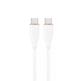   Gembird Premium silicon Type-C Power Delivery (PD) charging & data cable 1,5m White