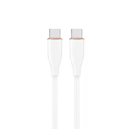 Gembird Premium silicon Type-C Power Delivery (PD) charging & data cable 1,5m White