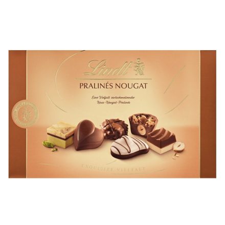 Csokoládé LINDT Pralinés Nougat vegyesdesszert 200 g