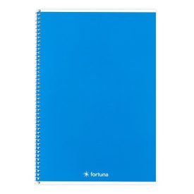 Spirálfüzet vonalas FORTUNA Monocolor A/4 70 lapos kék
