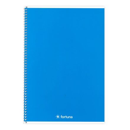 Spirálfüzet vonalas FORTUNA Monocolor A/4 70 lapos kék