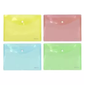   Irattasak OPTIMA A/4 patentos átlátszó színes vegyes 12 darabos