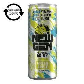 Üdítőital szénsavas HELL Newgen Green apple 0,25L DRS