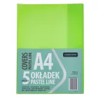 Füzetborító ASTRA PAP A/4 bújtatós pvc neon pasztell színek 5 db/csomag