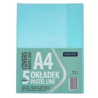 Füzetborító ASTRA PAP A/4 bújtatós pvc neon pasztell színek 5 db/csomag