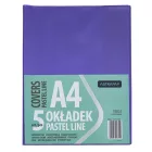 Füzetborító ASTRA PAP A/4 bújtatós pvc neon pasztell színek 5 db/csomag