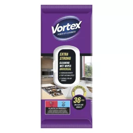   Nedves törlőkendő VORTEX univerzális extra erős 36 darabos