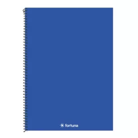   Spirálfüzet kockás FORTUNA Monocolor A/4 70 lapos sötétkék