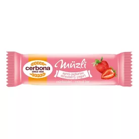 Müzliszelet CERBONA eper ízű joghurtos bevonóval 20 g