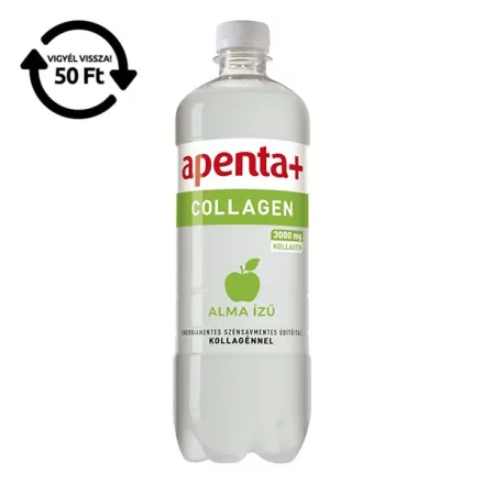 Ásványvíz szénsavmentes APENTA+ Collagen alma ízű 0,75L DRS