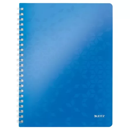 Spirálfüzet kockás LEITZ Wow A/4 80 lapos kék