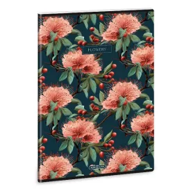   Füzet kockás ARS UNA A/4 40 lapos Extra kapcsos Flowery Green