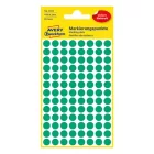 Etikett AVERY 3012 jelölőpont 8mm zöld 416 darabos