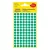 Etikett AVERY 3012 jelölőpont 8mm zöld 416 darabos