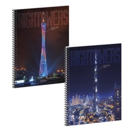 Spirálfüzet vonalas ARS UNA Hightower A/4 60 lapos