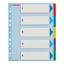   Regiszter ESSELTE A/4 maxi laminált karton újraírható 1-5