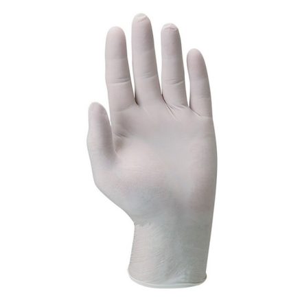 Gumikesztyű COVERGUARD latex púderes fehér S 100 darab/doboz