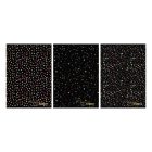 Füzet vonalas STREET A/4 54 lapos Black&Gold margóval