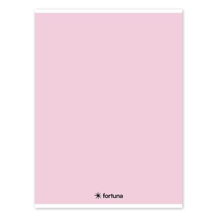 Füzet vonalas FORTUNA Monocolor A/4 32 lapos 81-32 pasztell rózsaszín