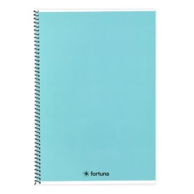   Spirálfüzet vonalas FORTUNA Monocolor A/5 70 lapos pasztell kék