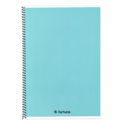Spirálfüzet vonalas FORTUNA Monocolor A/5 70 lapos pasztell kék