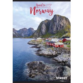 Füzet vonalas STREET A/4 54 lapos Travel