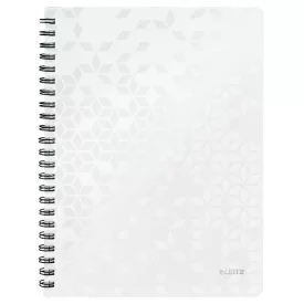 Spirálfüzet kockás LEITZ Wow A/4 80 lapos fehér