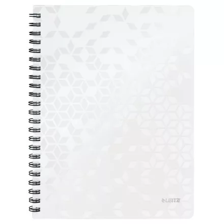 Spirálfüzet kockás LEITZ Wow A/4 80 lapos fehér