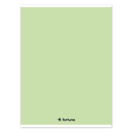 Füzet vonalas FORTUNA Monocolor A/4 32 lapos 81-32 pasztell zöld