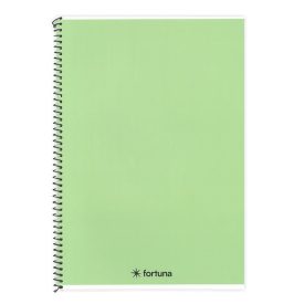   Spirálfüzet vonalas FORTUNA Monocolor A/5 70 lapos pasztell zöld