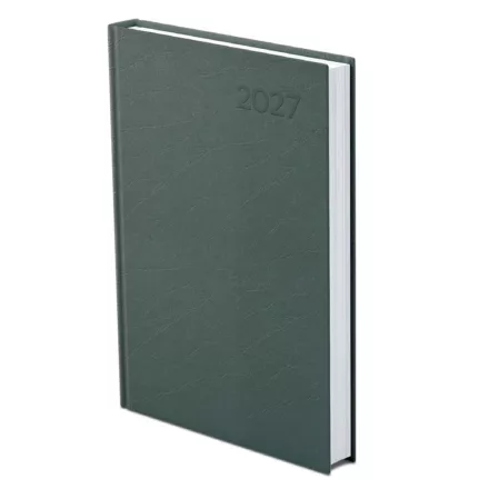 Határidőnapló A/5 napi zöld műbőr 2027