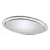 Tálca ovális rozsdamentes inox matt 29 x 22,5 cm