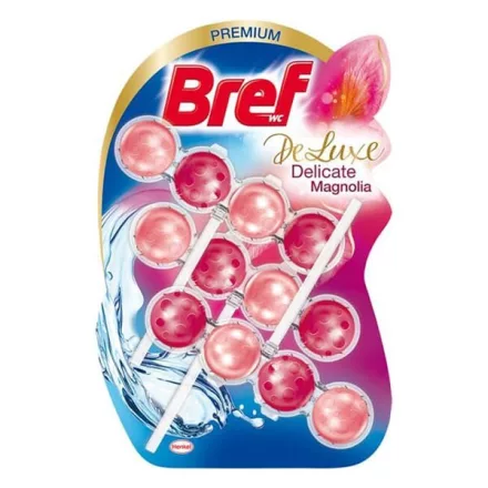 Toalett illatosító golyó BREF DeLuxe Magnólia 3x50 g