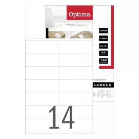   Etikett OPTIMA 32099 105x41mm 1400 címke/doboz 100 ív/doboz