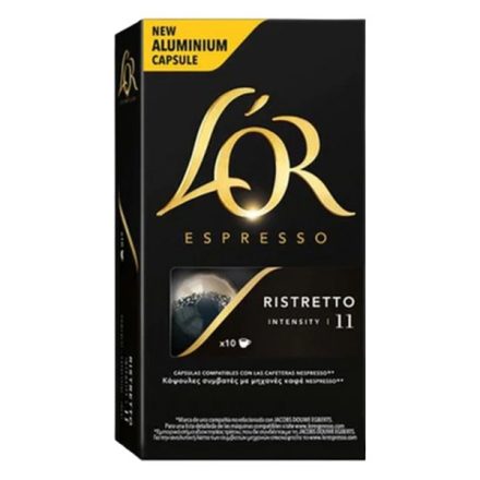 Kávékapszula L'OR Ristretto Nespresso kompatibilis 10 kapszula/doboz