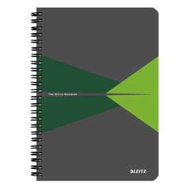   Spirálfüzet vonalas LEITZ Office A/5 90 lapos karton borítóval zöld