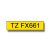Brother TZE-FX661 laminált Flexi P-touch szalag (36mm) Black on Yellow - 8m