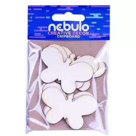 Karton dekoráció NEBULO pillangók 6 darabos