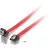 EQuip SATA adatkábel, 0,5m, L alak Red