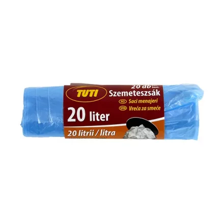 Szemeteszsák TUTI 20L 20 db/tekercs