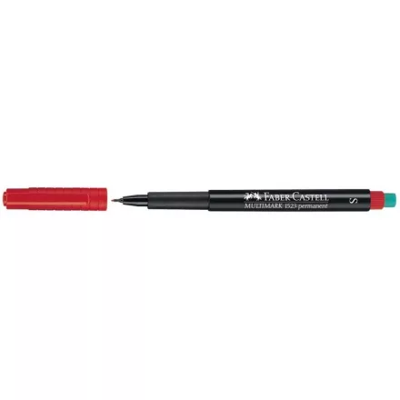 Alkoholos marker FABER-CASTELL Multimark 1523 S 0,4 mm piros