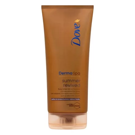 Testápoló DOVE Spa Summer Revived önbarnító normál-sötét bőrre 200ml