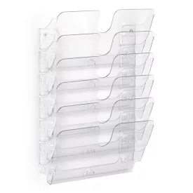   Prospektustartó DURABLE Flexiplus A/4 fekvő fali 6 részes átlátszó