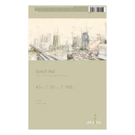 Rajztömb CREATIVE A/3 160 g 35 lapos
