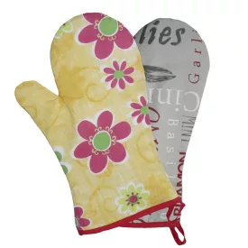 Kesztyű konyhai hőálló mintás 26 cm