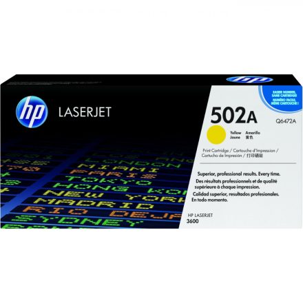 HP Q6472A (502A) Yellow toner